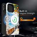 Case for iPhone 15 Pro, Magnetic Hybrid Shockproof Protective Phone Case with MagSafe Compatible Design, Lemon Coast