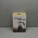 LAOION Cuban Coffee Maker, 6 or 3cup Electric Espresso Coffee Maker, Portable Cafeteras Electricas Modernas, Electric Moka Pot with Detachable Base & Overheat Protection, Coffee Gift for Home Travel (Black)