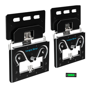 Ultra Slim TV Wall Mount Compatible with 14"-80" Flat & Frame TVs, 0.3" Micro-Gap Low Profile TV Mount, Minimalist Look, Blends Any Interior, Holds up to 100Lbs