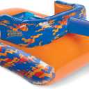 NERF Super Soaker Megaforce Battle Tank Ride-On – Inflatable Pool Float with Pool-Fed Mega Water Blaster, 47 x 32 x 19"