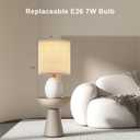 Mushroom Lamp Table Lamp for Bedroom,Desk Bedside Small Lamps for Living Room Night Stands,Mushroom Decor Cute Mini Modern Mid Century Lamps,Unique Aesthetic Home Living Room Decor (Cream)