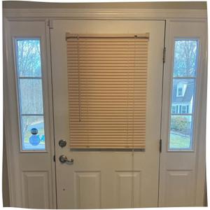 Magnetic Shades for Steel Door Windows | 1 Magnetic Blinds for Metal Doors | Glass Door White Mini Blinds or Covers | 25" X 40" or 68" (Beige 25" X 68")