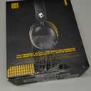 Skullcandy Grom Wireless Headphones, Volume-Limiting Audio, Comfortable Over-Ear Fit, Designed for Kids 6+, Up to 45 Hours Battery, Backup 3.5mm AUX Cable Included with Built-in Microphone - Black