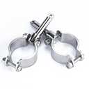 smartmarine 2X 316 Stainless Steel Clamp on Oarlocks or Rowlocks,Boat Oarlock Socket Marine Yacht