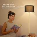 Gold Floor Lamps for Living Room, Modern Bright Standing Lamp, Black Lamp Shades, Foot Switch, Simple Pole Lamps Corner Lamp for Bedroom,Office, Living Room, Den, Black Living Room Lamp (No Bulb)