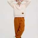 Little Boy Clothes Long Sleeve Sweatshirts+Casual Pants 2PC Fall Winter Outfits (Blue)
