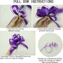 8 x 12PCS 6 Inch Large Pull Bows for Gift Wrapping Assorted Colors Ribbon Bows for Wedding Baby Shower Birthday Party Decorations Gift Basket Bow Bulk for Presents