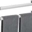 Towel Bar 2 Pack for Bathroom 20 Inch Brush Nickel Towel Holder 12/16/20/24/28/32/36 In Stainless Steel SS304 Rustproof Towel Rack Modern Square Towel Rod for Bathroom Wall(2, Brushed Nickel, 20 Inch)