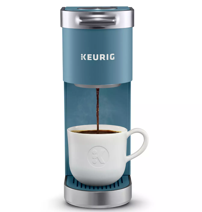 Keurig K-Slim Single Serve K-Cup Pod Coffee Maker, Multistream Technology, 3 Brew Sizes, Slim and Sleek Design, 46oz Removable Reservoir, Evening Teal