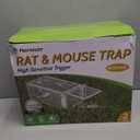 Kensizer 2-Pack Humane Rat Trap, Chipmunk Rodent Trap That Work for Indoor and Outdoor Small Animal - Mouse Voles Hamsters Live Cage Catch and Release