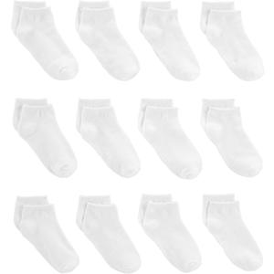 Simple Joys by Carter's Baby Boys' 12-Pack Socks (White) 2-3T