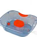 Hair Washing Basin for Bedridden, Portable Shampoo Bowl, Basin at Home for the Elderly, Hair Cuts and Coloring for the Elderly, Disabled, Bedridden and Handicapped, Blue