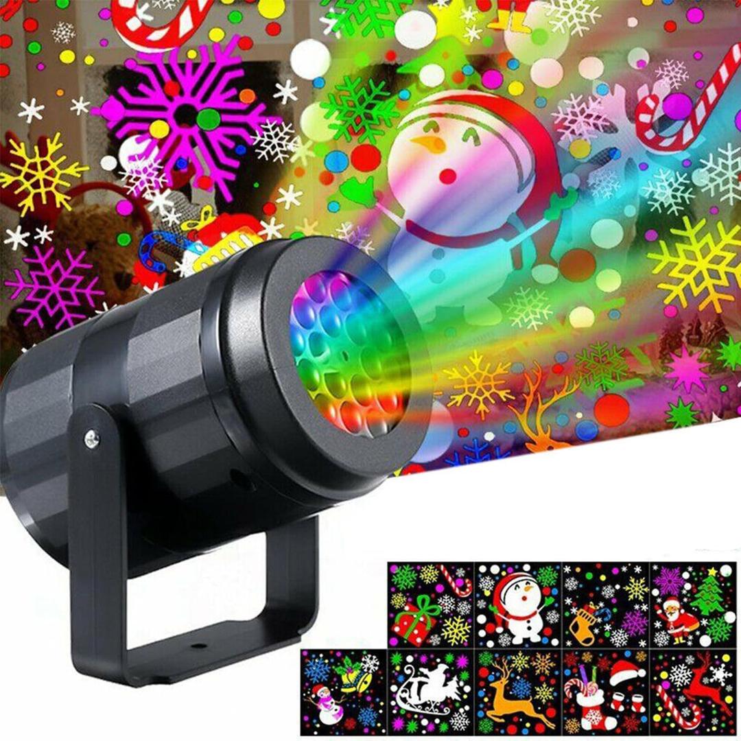 Christmas Projector Lights Indoor Outdoor, 16 Patterns Led Projector Light, Christmas Decorations Lighting for Xmas Holiday Party Carnival Wedding Garden Patio