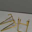 Plate Holder Easel Display Stand - 6 inch Metal Plate Stands for Display - Tabletop Picture Stand - Gold Iron Easels for Display Pictures | Photo Frames | Book | Decorative Plates | Plaque - 2 Pack