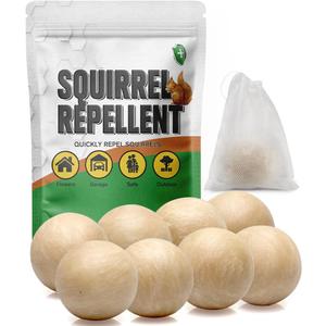 Squirrel Repellent Outdoor, Squirrel Repellent for Attic, Chipmunk Repellent Outdoor, Keep Squirrels Out of Potted Plants, Squirrel Deterrent for Garden-8 Packs