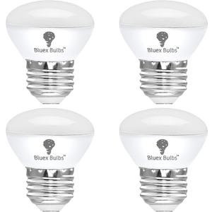 4 Pack R14 LED Bulb 4W E26 Base Mini Reflector Floodlight Light Bulb Dimmable 2700K Warm White - 40W Equivalent - Mini Light Bulbs, Short Light Bulbs, Curio Cabinet Light Bulb, R14 Bulb Flood Light