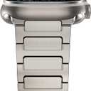 NewWays Grade 2 Titanium Band Compatible with Apple Watch Band for Men Ultra 3 2 1 49mm Series 10 46mm 45mm 44mm