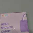 famichan Mesh Shower Caddy Portable with Drawstring, Dorm Room Essentials for College Students Girl & Boy, Larger Shower Bag for Camping,Swimming,Gym,Travel,Bathroom - Purple