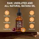 6 x Batana Oil for Hair Growth Dr Sebi Organic, 100% Raw Pure & Natural Botana Oil from Honduras, Deeply Nourishing Scalp for Hair Thicker and Stronger