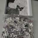 Impossible Puzzles for Adults 1000 Pieces,PICKFORU Floral Muse Puzzle Elegant Lady,Beauty Flower Woman Puzzle Black and White Pearl,Hard Challenge Jigsaw Puzzles Aesthetic