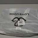 LOVEVOOK Laptop Bag for Women 17.3 Inch Tote Bags Waterproof Leather Briefcase Computer Women Business Office Work Bag,Black