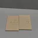 Wedding Vow Books His and Hers-Canvas Linen Foil Embossed, Set of 2 Vow Books Husband and Wife-Wedding EssentialsBeige + Beige (XZ-HW-Beige)