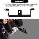 PSLER Saddle Bag Saddlebag to Fender Support Bracket Saddlebag Mount to Mudguard Support Bar for Touring Street Glide Road Glide FLTR Electra Glide FLHT Road King FLHR 1984-2008 Gloss Black