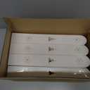 Christmas Tree Fence, Holiday Decoration White Picket Fence Plastic PVC Heavy Duty, Small Fence Panel Around Artificial Real Xmas Trees, Fence Gate to Go, Freestanding Circle Barrier for Toddler Cats