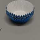 Cupcake Liners Light Blue,GOLF 100 Pack Standard Size Silver Foil Cupcake Liners Wrappers Metallic Baking Cups,Muffin Paper Cases