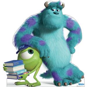 Cardboard People Mike & Sulley Life Size Cardboard Cutout Standup - Disney Pixar's Monsters University, One Size