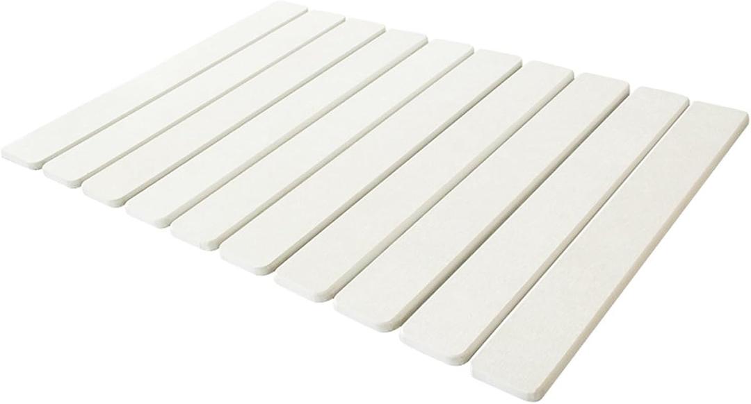 Foldable Stone Bath Mat for Bathroom, Quick Dry Bath Mats, Non-Slip Absorbent Diatomaceous Earth Mats(Color 7) (58.5*38.5*0.9cm)