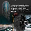 10 x 2.5 Inches Electric Scooter Tire 60/70-6.5 Solid Tire Fit for Ninebot Max G30P G30LP~Gotrax G5 G6~Hiboy Max 3~Hover 1 Alpha~Zero10X~OKAI Neon Pro, 10" Anti-explosion Replacement Wheel