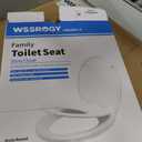 2 x Round Toilet Seat with Toddler Seat, 2-in-1 Potty Training Soft Close Kids