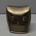 HD Designs Aluminum Owl Gold 3.6 Inches Home Decor Desk Table Shelf Figure