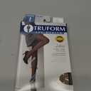 Truform 15-20 mmHg Compression Pantyhose, Sheer 20 Denier Women's Shaping Tights, Beige, X-Tall