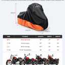 Benlari Upgraded Waterproof Motorcycle Cover Compatible with Sportster, Iron 883, Forty-Eight, Nightster Special, Superlow, Superlow 1200T (87"x37"x50")