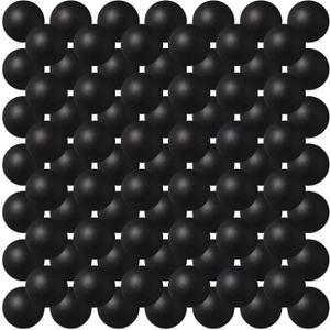 Hanaive 100 Pack Table Tennis Balls Multi Colored 40mm Plastic Balls Bulk Washable Small Game for Carnival Pool Games, Party Decoration Pet Toy (Black)