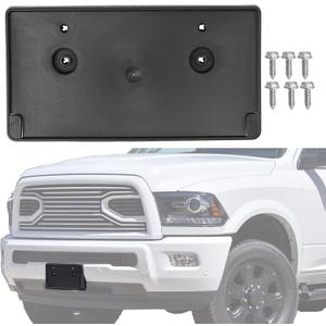 Front Bumper License Plate Frame Bracket Holder Compatible for 2018 Dodge Ram 2500 3500 4500 5500 2018 68375635AA