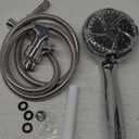 FEELSO Filtered Shower Head with Handheld, High Pressure 7 Spray Showerhead with Filters for Hard Water - Remove Chlorine, Reduce Dry Itchy Skin, Anti-clog Nozzles, Power Wash to Clean Tub, Tile & Pet (Chrome)