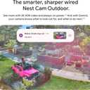 Google Nest Cam Outdoor (Wired, 2nd Gen) - Security Camera with 2K Video and Gemini, Night Vision, 2-Way Audio - Works with Google Home - 2025 Model - Snow (1-pack)