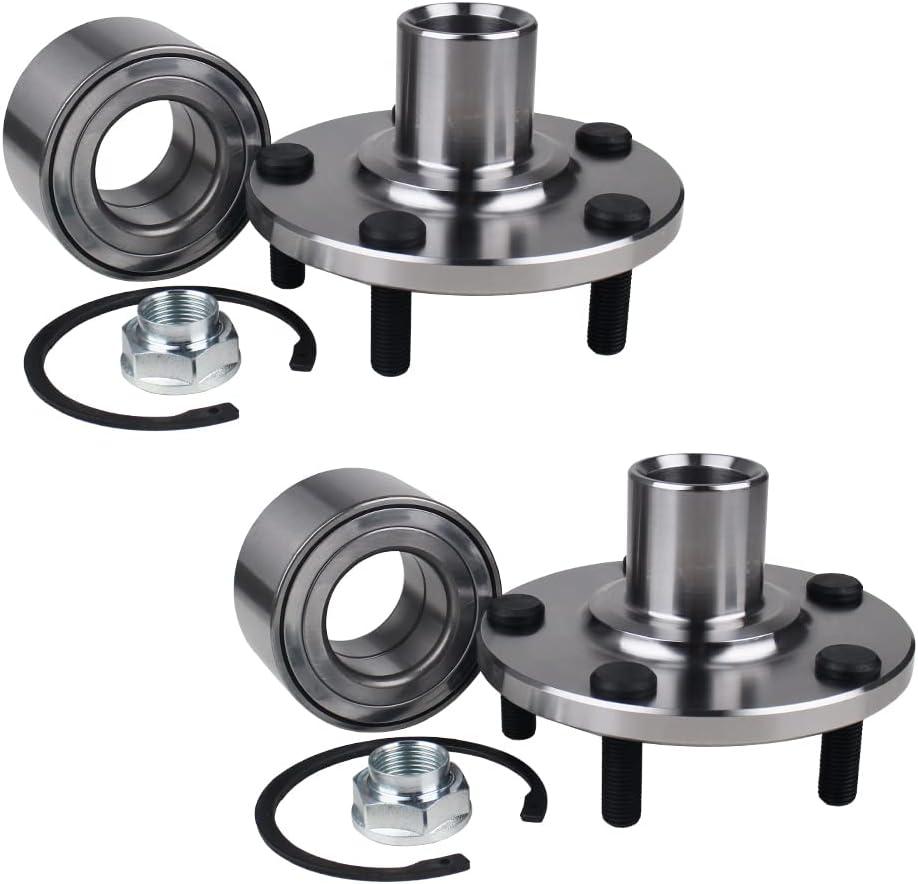 Autoround 518509 Front Wheel Bearing and Hub Assembly Fit for Toyota Camry 1992-2003, Sienna 98-03, Avalon 95-04, Solara 99-03, Lexus ES300 92-03, RX300 99-03, 5 Lugs Non-ABS, Set of 2