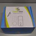 LOCKSTAR Smart Door Lock  Keyless Entry Deadbolt Door Lock  Multiple Entry Methods  APP  Fingerprint Touch ID  Keypad Code  Card FOB  Traditional Key  Smart Home Devices (Black)