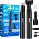 Nose Hair Trimmer for Men Women-2025 All-in-1 Professional Use for Nose Ear Hair Trimmers Clipper Pro-14,000RPM Motor,2 hrs Rechargeable Hair Trimmer Set with Dual Edge Blades