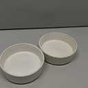 LE TAUCI Dog Bowl Set with Acacia Wood Stand - 1.5-Cup Ceramic Puppy Bowls for Small Dogs, Dual Food and Water Bowls with Weighted Non-Slip Base (Fireworks+Clover)