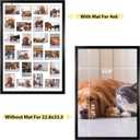 HORLIMER 2 Pack 4x6 Picture Frames Collage with 24 Openings, Multi Photo Frame for Wall Hanging, Black