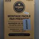Regalo Safety 29-38.5" Baby Gate for Doorways & Bottom of Stairs, Pressure Mounted Baby Gate with Door for Babies, Toddlers & Pets, Tested & Safe for 30 Years, American Designed, American Owned, Black