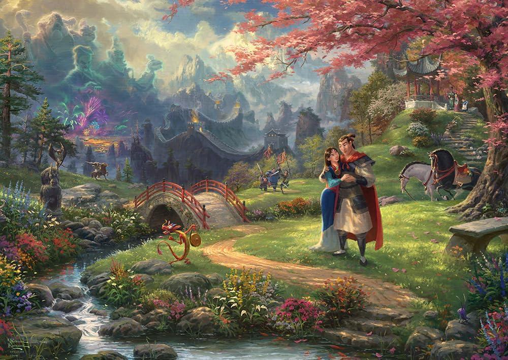Schmidt Spiele 59672 Thomas Kinkade Disney Mulan Jigsaw Puzzle 1000 Piece