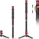 IFOOTAGE 59 Monopod with Feet,Cobra 3 Strike A150S,Professional Travel Camera Monopod,Pedal Lock Base,One-Click Design,for VCR DSLR Nikon Sony,Max.Load 11lbs/5KG