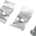 Plutreas Chain Link Fence Panel Clamps 1-5/8" Dog Kennel Panel Clamps for Round Pipe Panel Frame (Pack of 10)