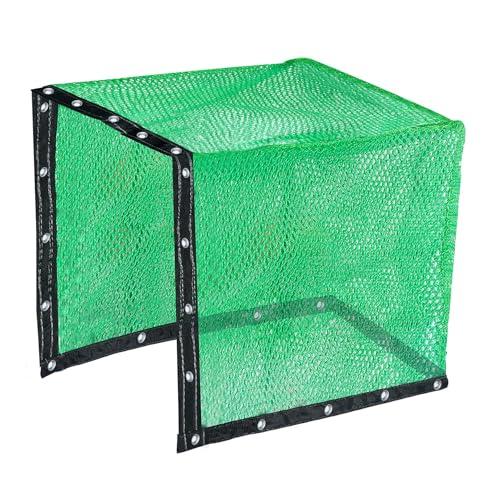Aoneky Golf Cage Replacement Netting Only 10x10x10 FT Heavy Duty HDPE Practice Hitting Net for Backyard Driving Range, UV Treated